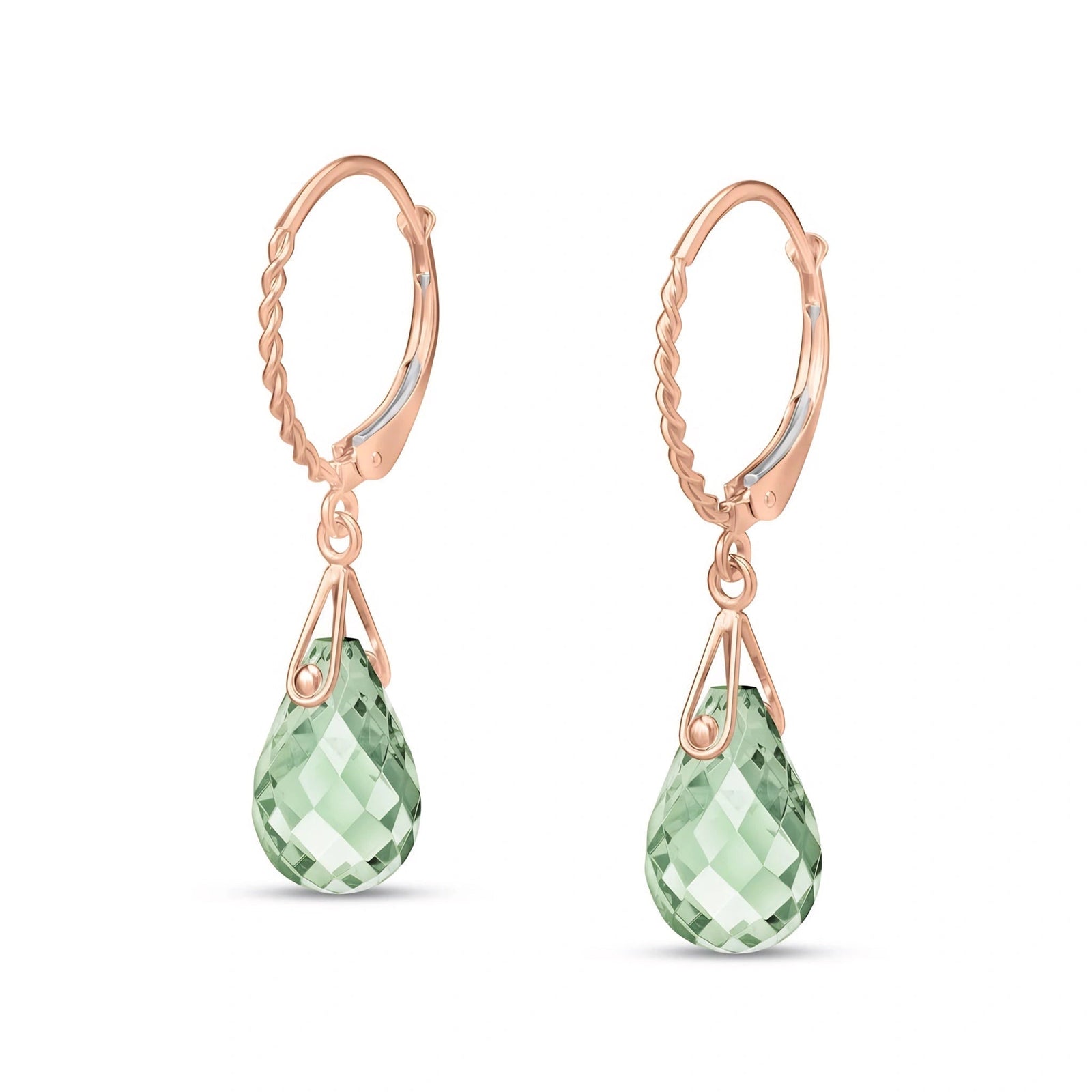Rose Gold Green Amethyst — Margaritina