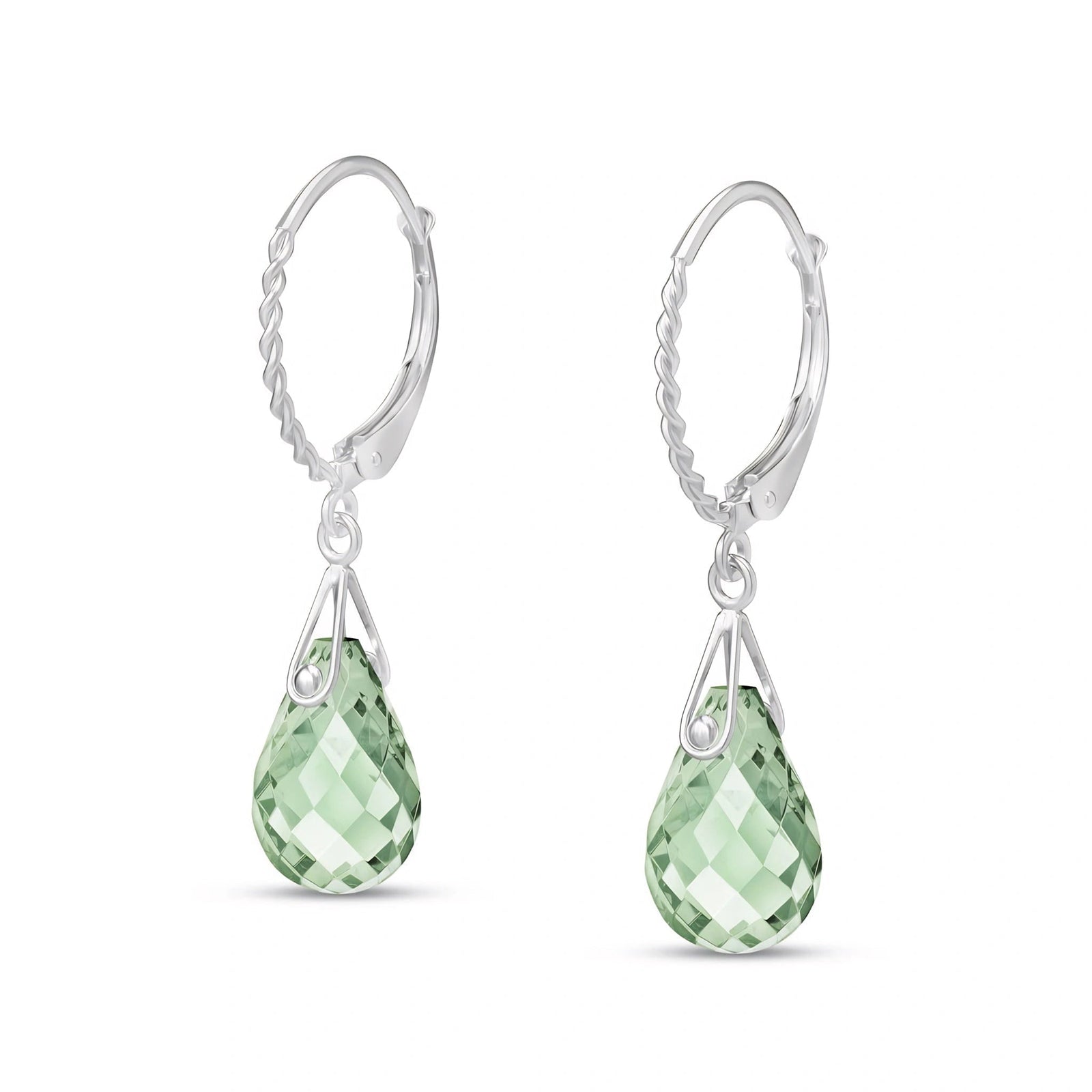 White Gold Green Amethyst — Margaritina