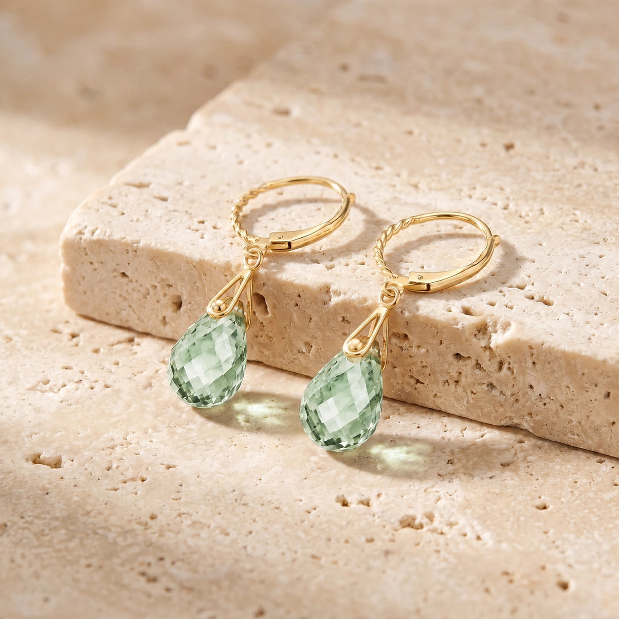Yellow Gold Green Amethyst — Margaritina