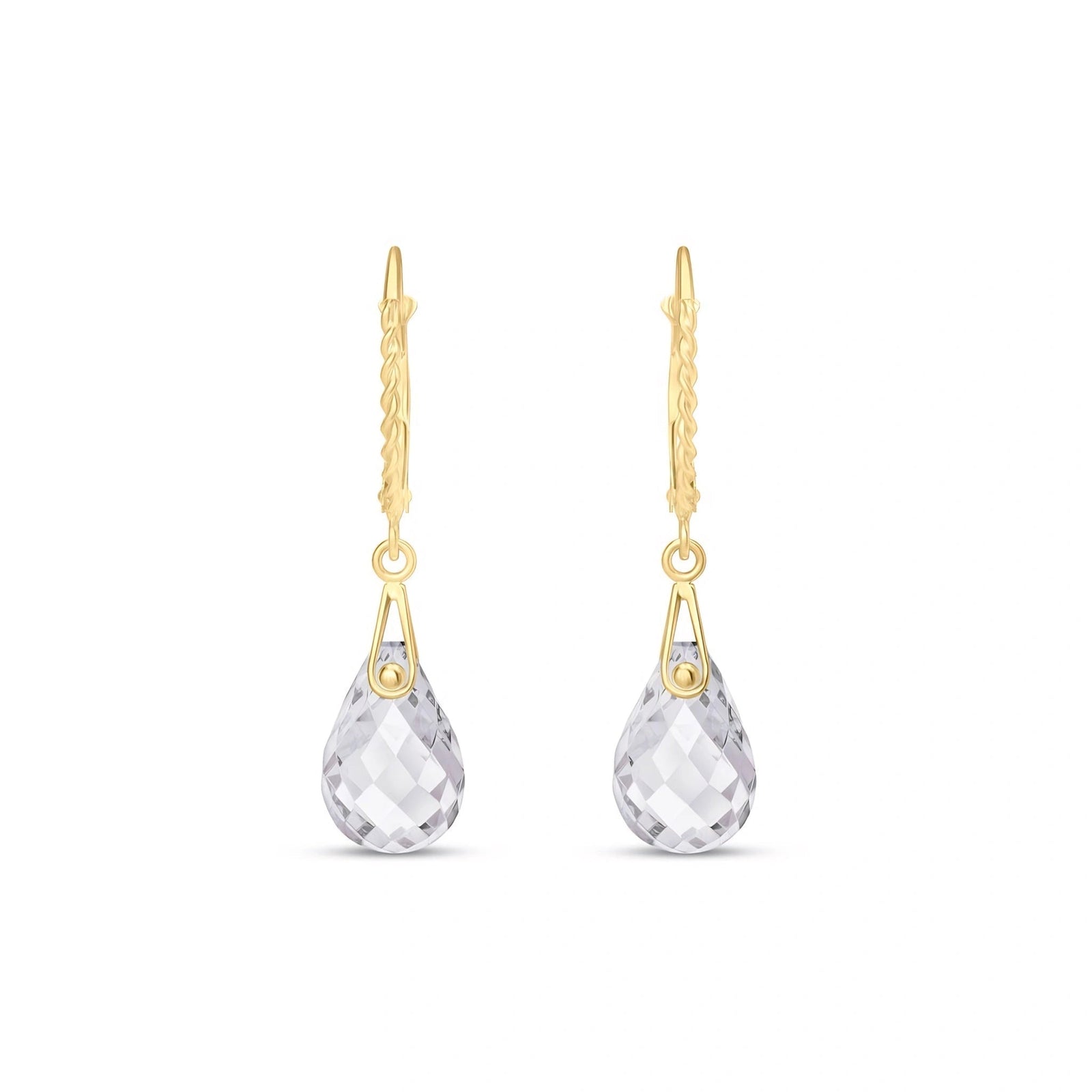 Yellow Gold White Topaz — Margaritina