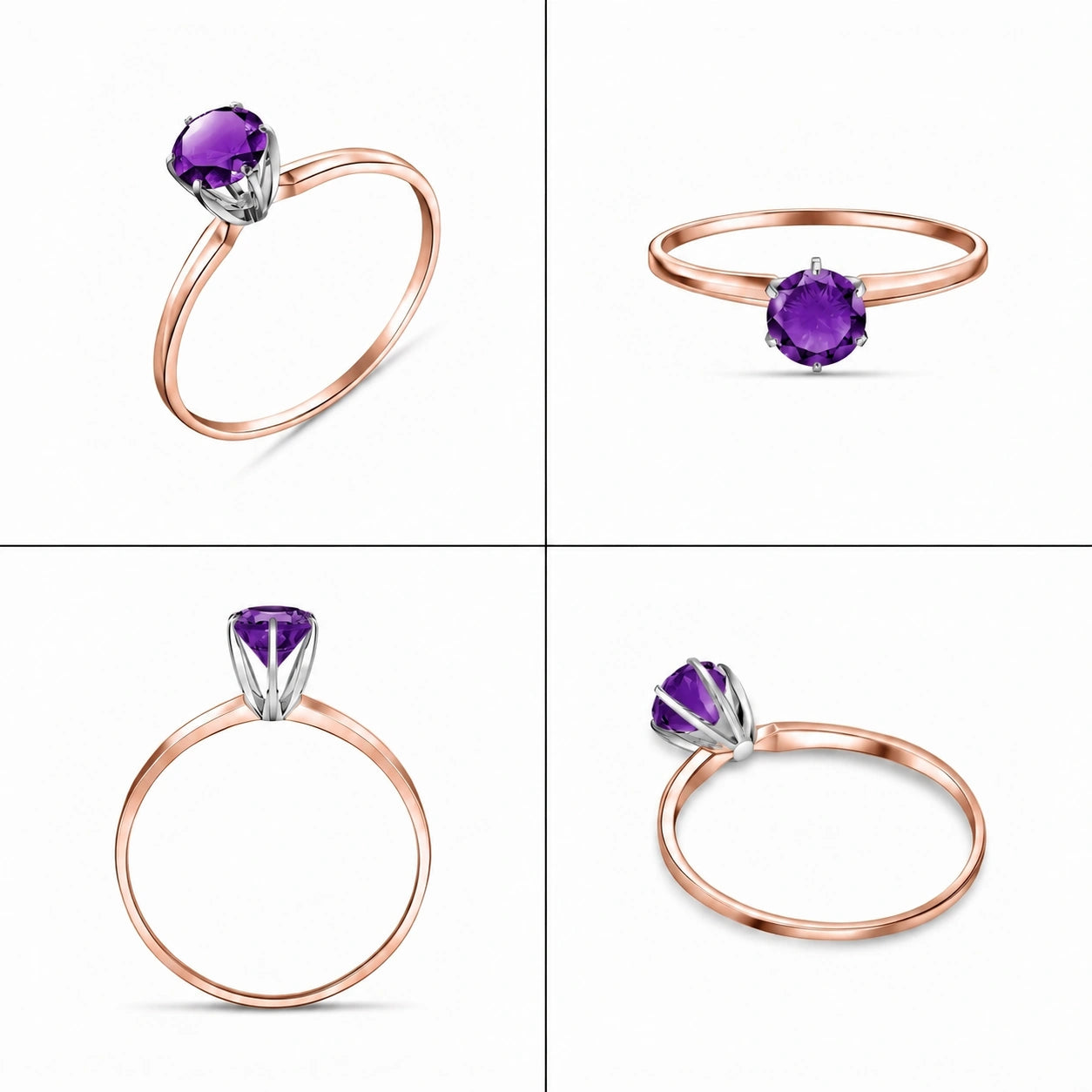 Rose Gold Amethyst — Maria