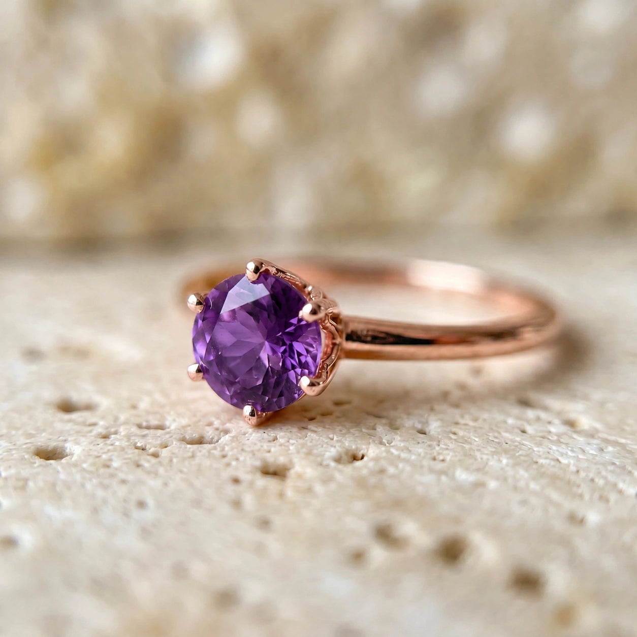Rose Gold Amethyst — Maria