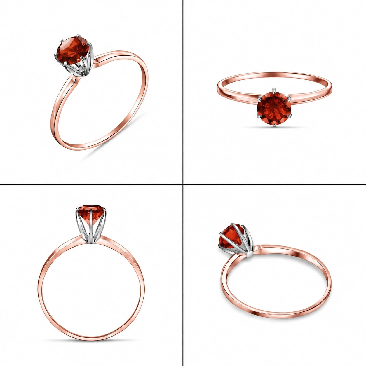 Rose Gold Garnet — Maria