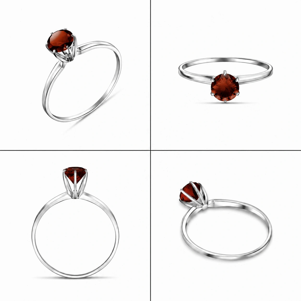 White Gold Garnet — Maria