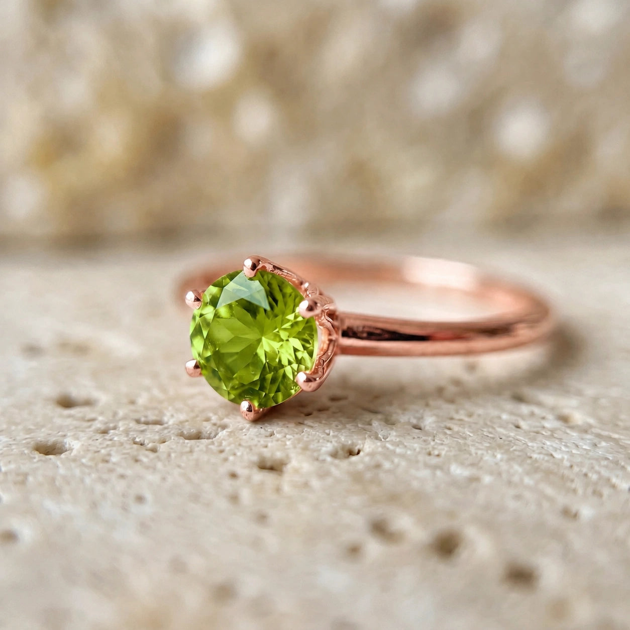 Rose Gold Peridot — Maria