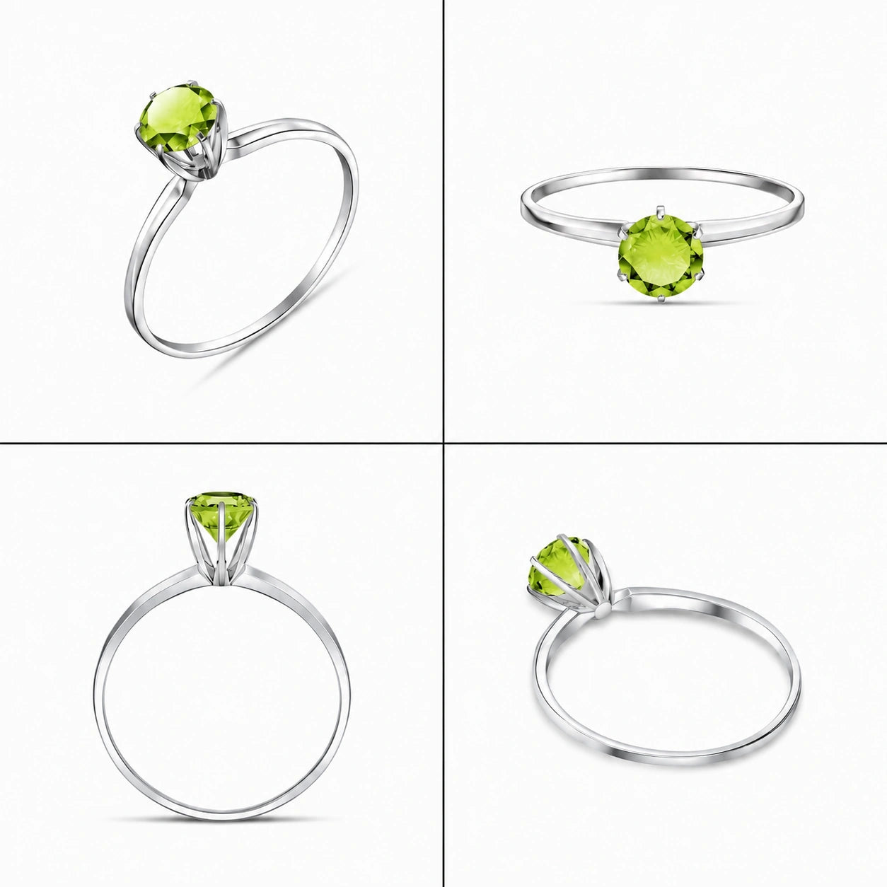 White Gold Peridot — Maria