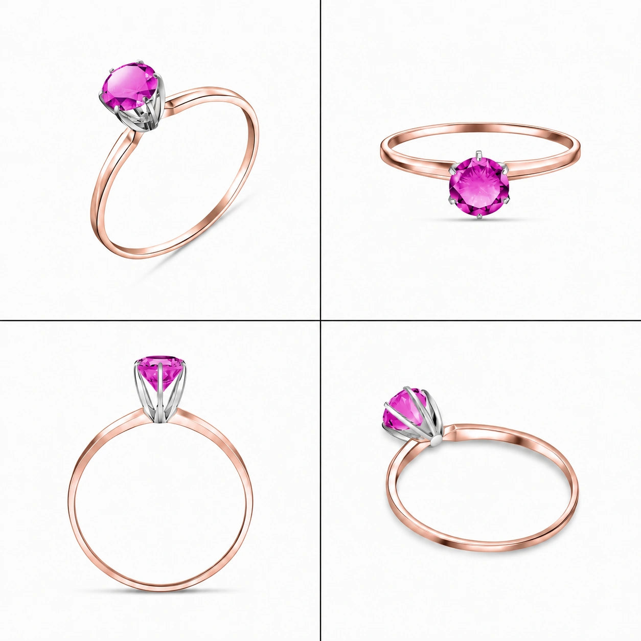 Rose Gold Pink Topaz — Maria