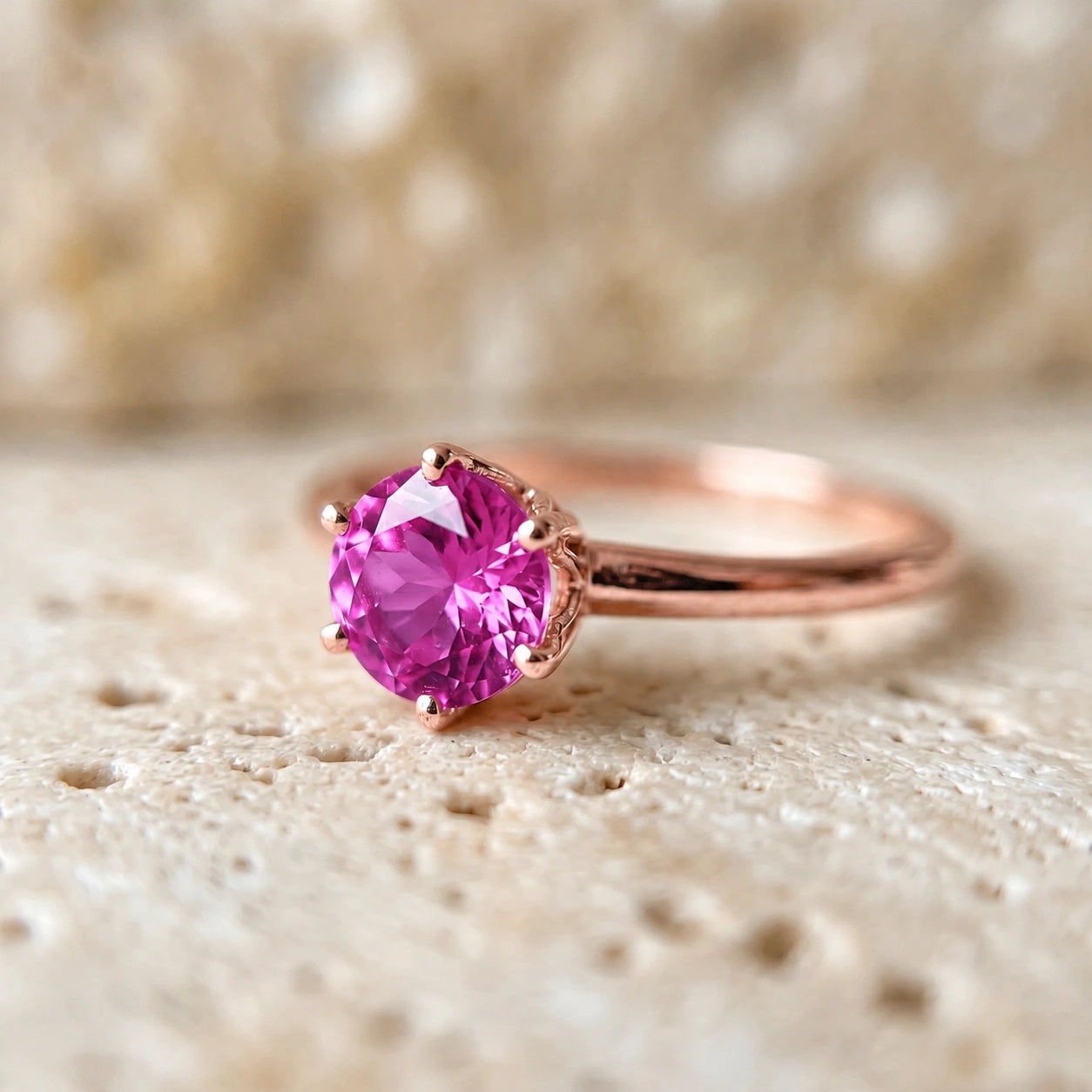 Rose Gold Pink Topaz — Maria