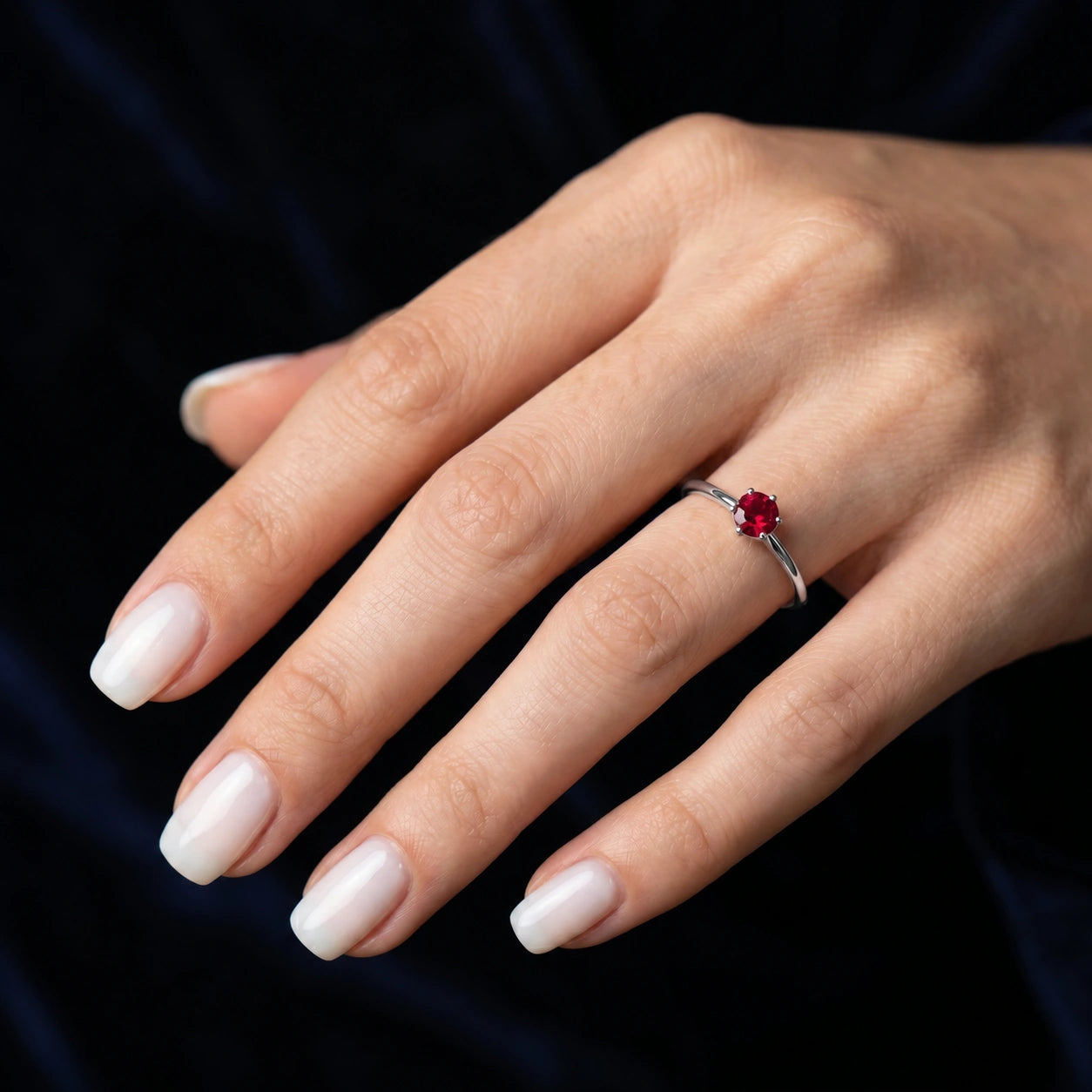 White Gold Ruby — Maria
