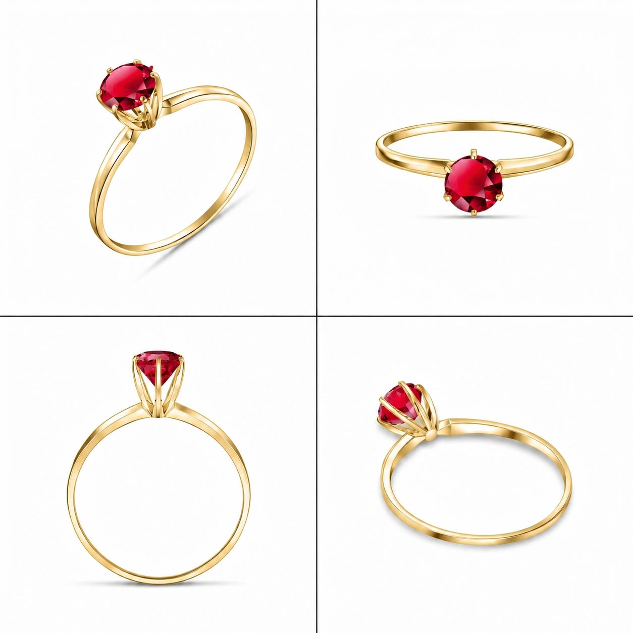 Yellow Gold Ruby — Maria