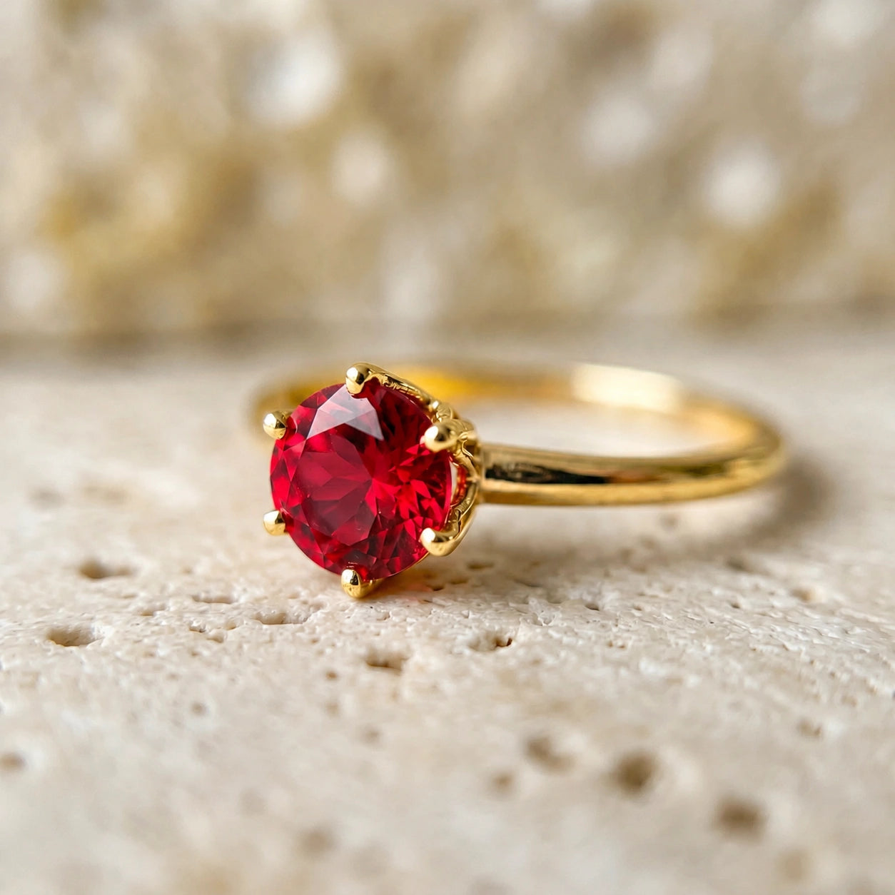 Yellow Gold Ruby — Maria