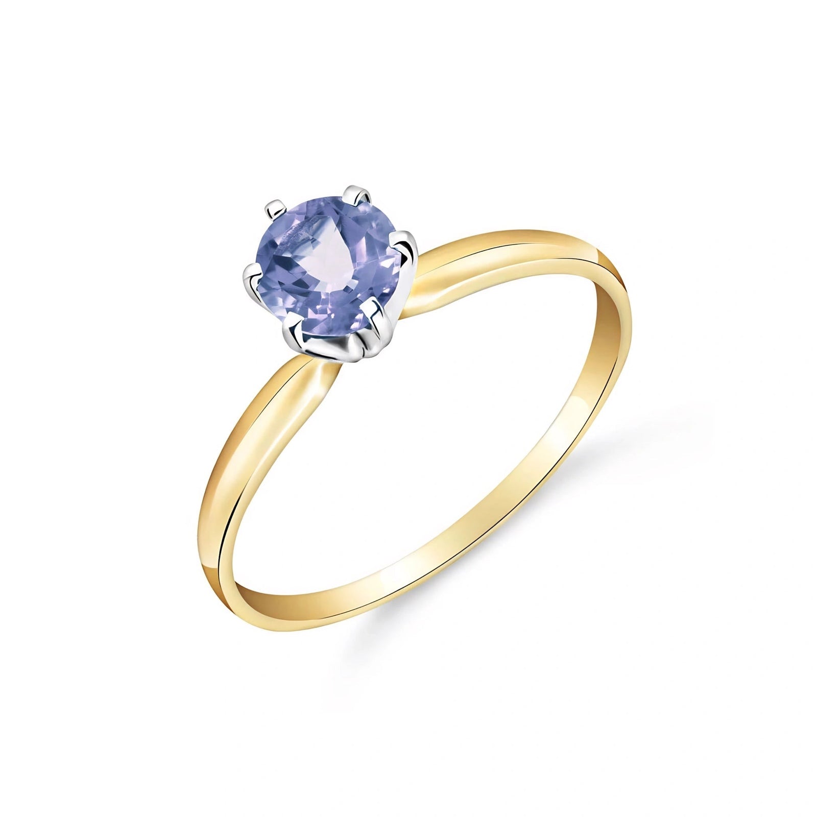 Yellow Gold Ring Tanzanite 10K — Eufemia