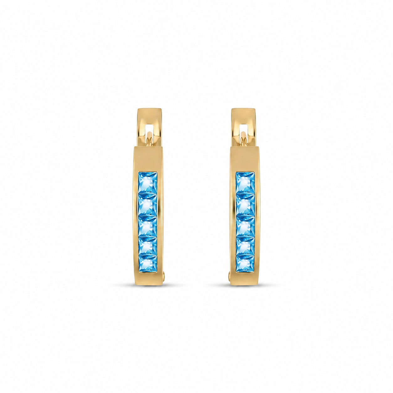 Yellow Gold Heritage Earrings Peridot 10K — Celestina