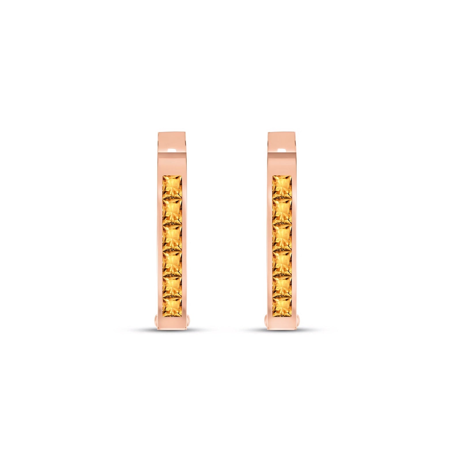 Rose Gold Heritage Earrings Garnet 10K — Celestina