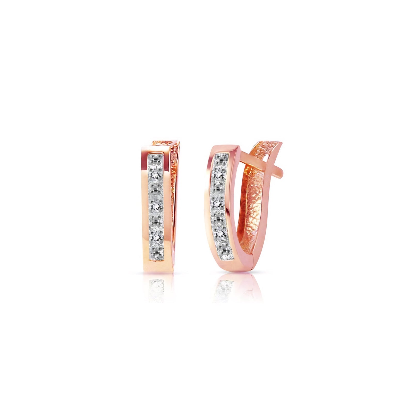 Rose Gold Heritage Earrings Ruby 10K — Celestina