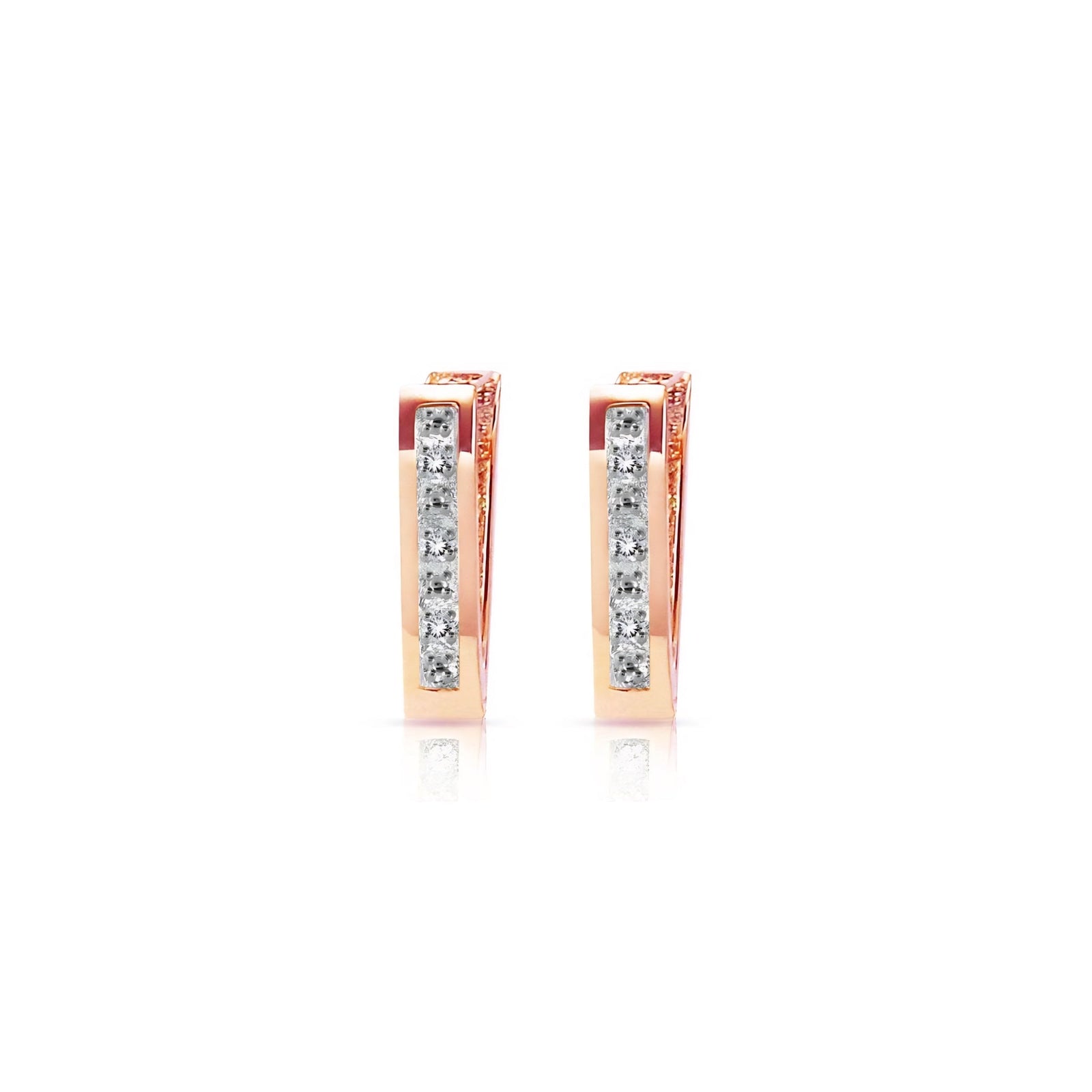 Rose Gold Heritage Earrings Ruby 10K — Celestina