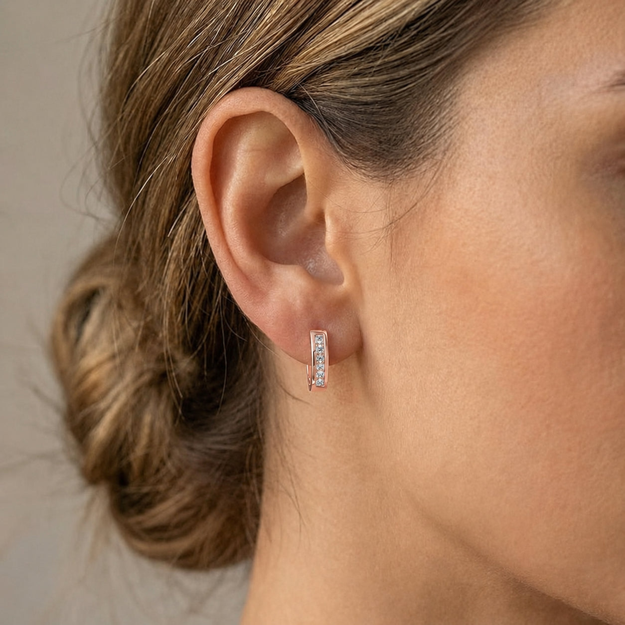 Rose Gold Heritage Earrings Ruby 10K — Celestina