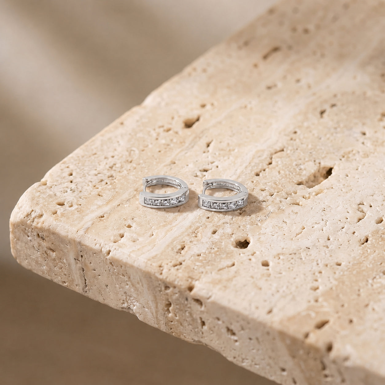 White Gold Heritage Earrings Ruby 10K — Celestina