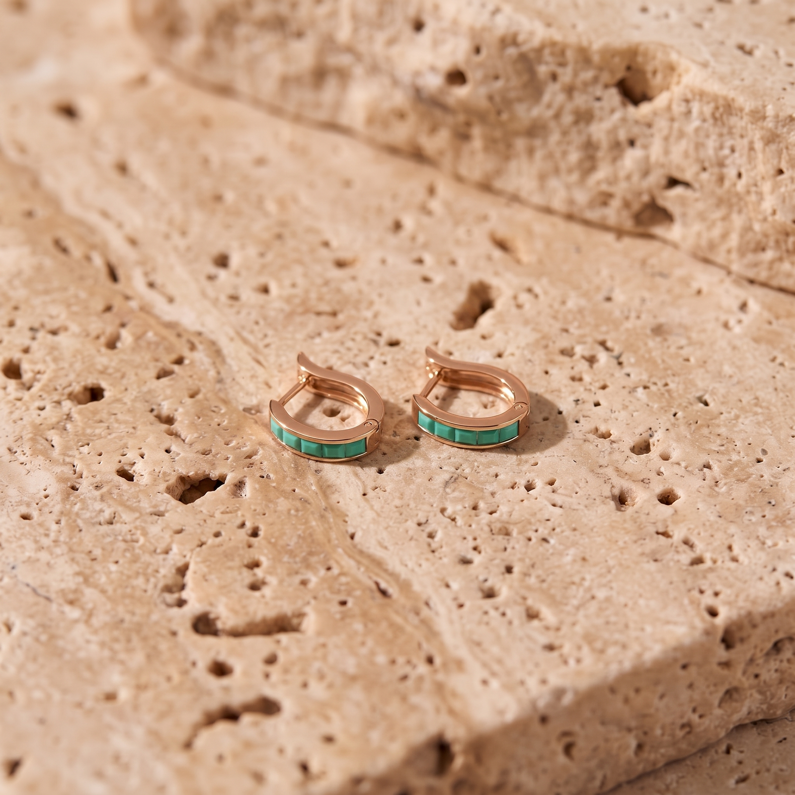 Rose Gold Heritage Earrings Sapphire 10K — Celestina