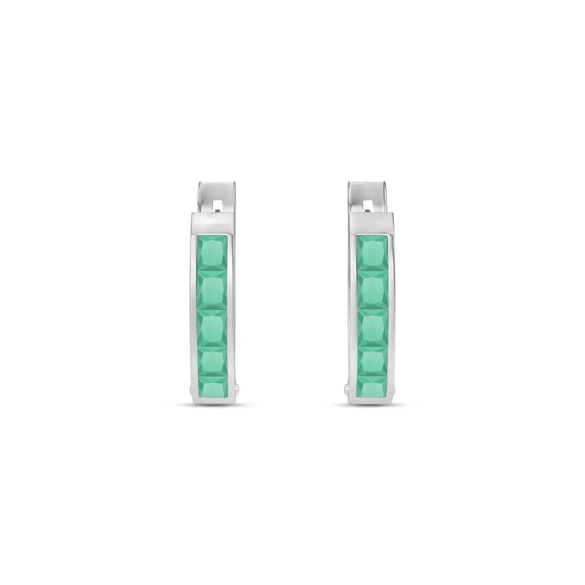 White Gold Heritage Earrings Sapphire 10K — Celestina