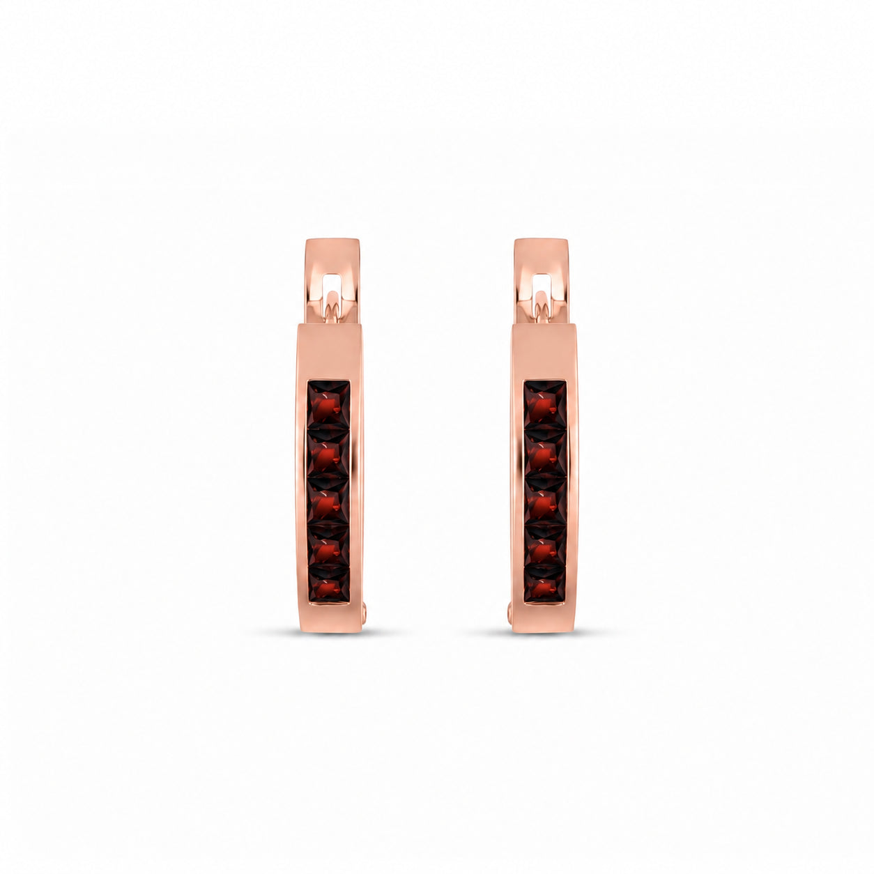 Rose Gold Heritage Earrings Emerald 10K — Celestina
