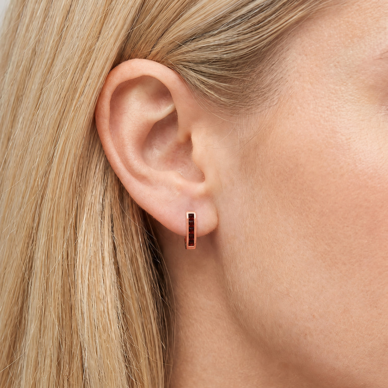 Rose Gold Heritage Earrings Emerald 10K — Celestina
