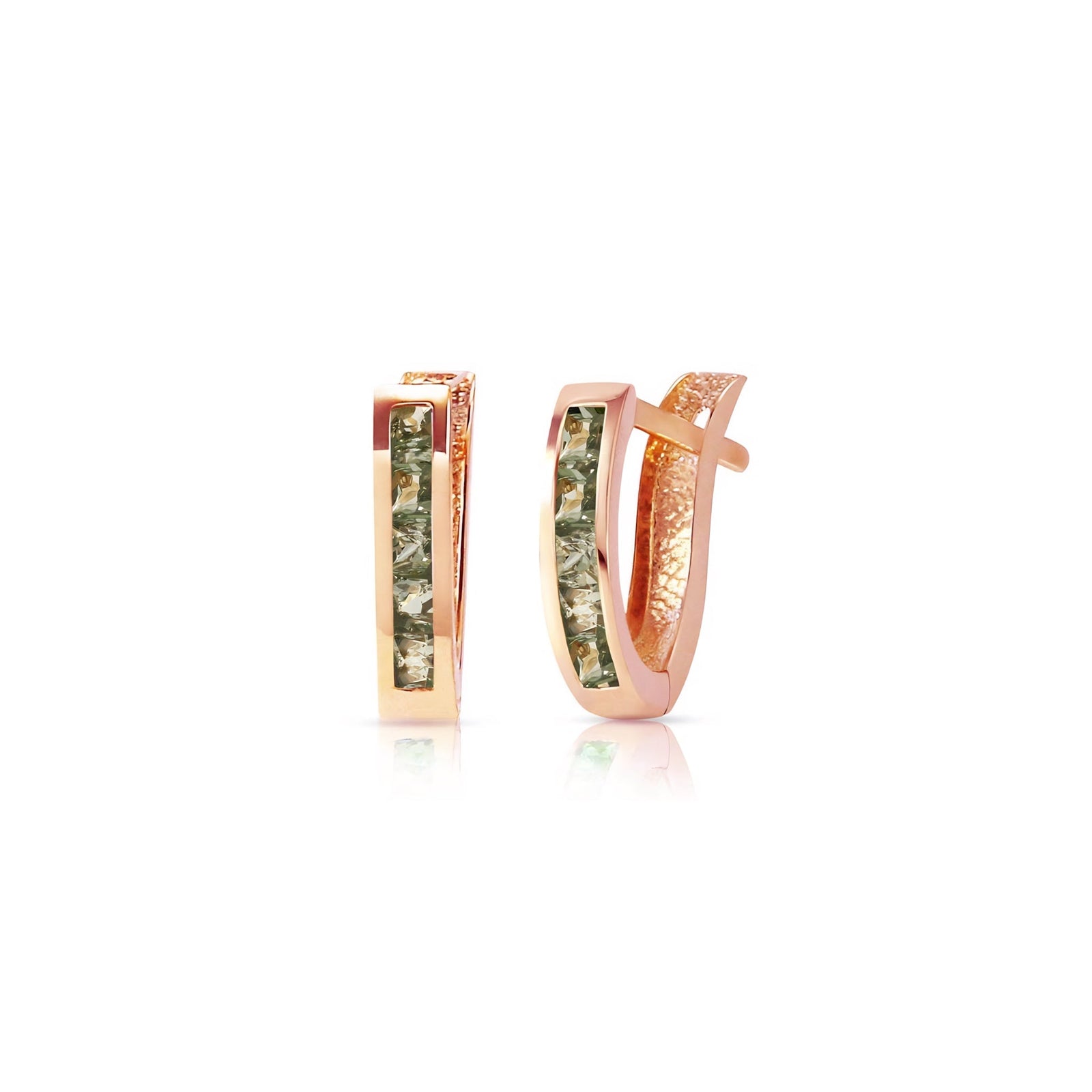 Rose Gold Heritage Earrings Diamond 10K — Celestina
