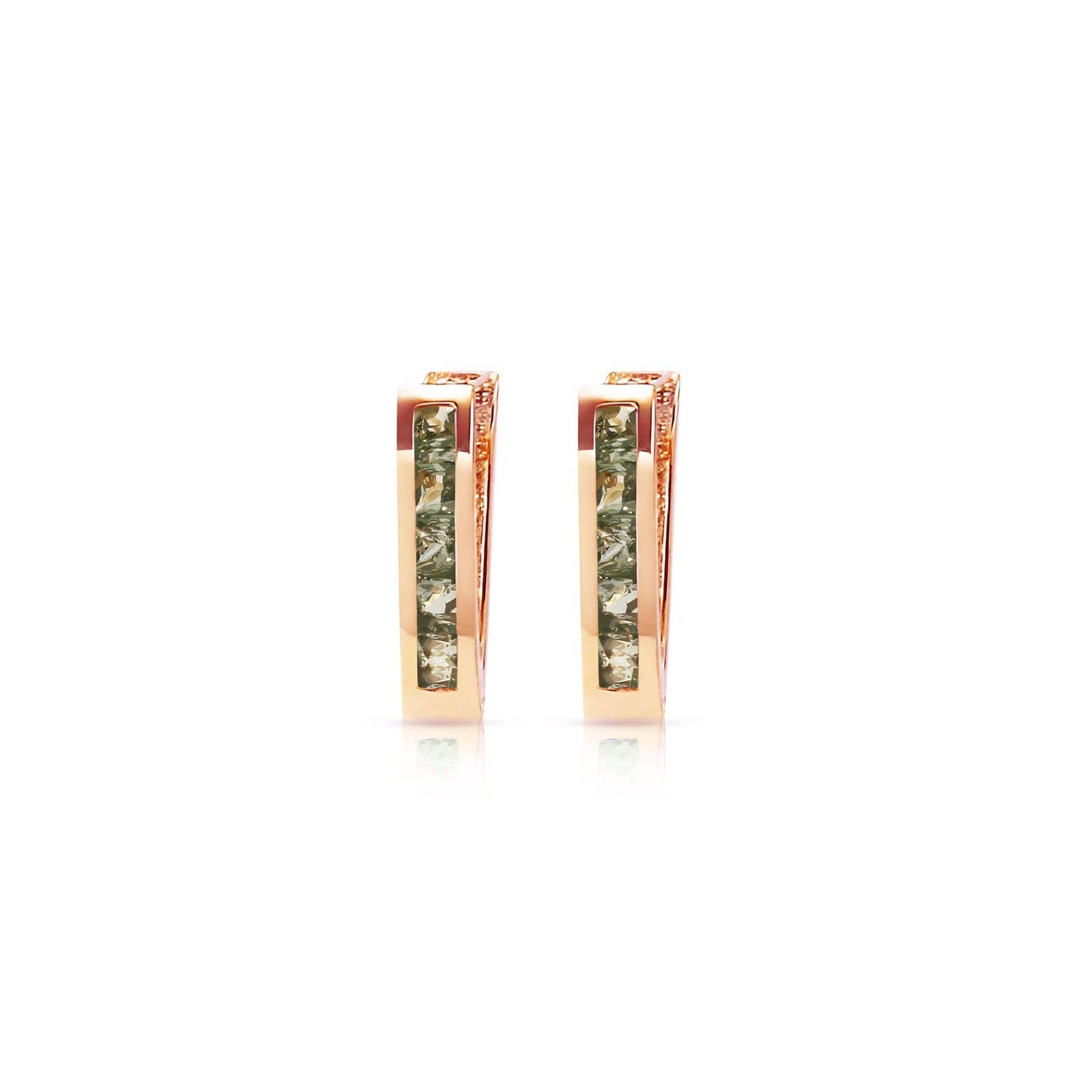 Rose Gold Heritage Earrings Diamond 10K — Celestina