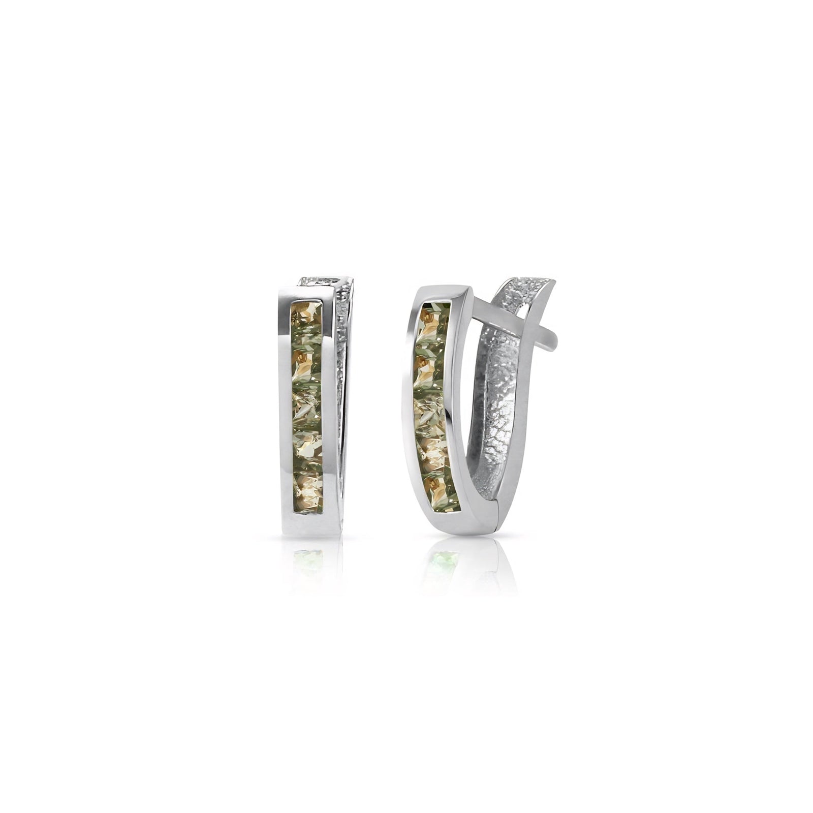 White Gold Heritage Earrings Diamond 10K — Celestina