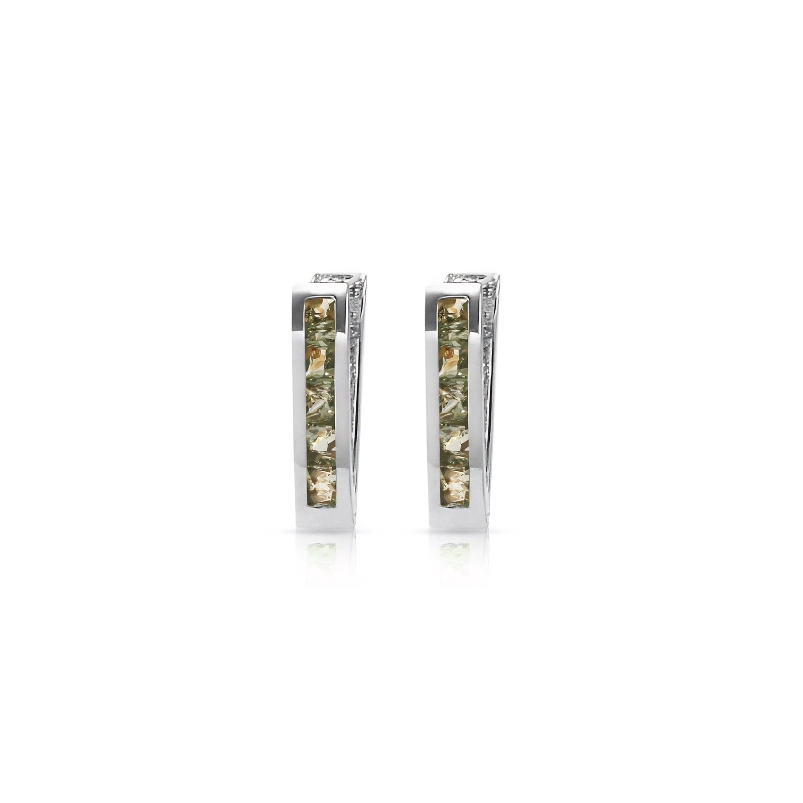 White Gold Heritage Earrings Diamond 10K — Celestina