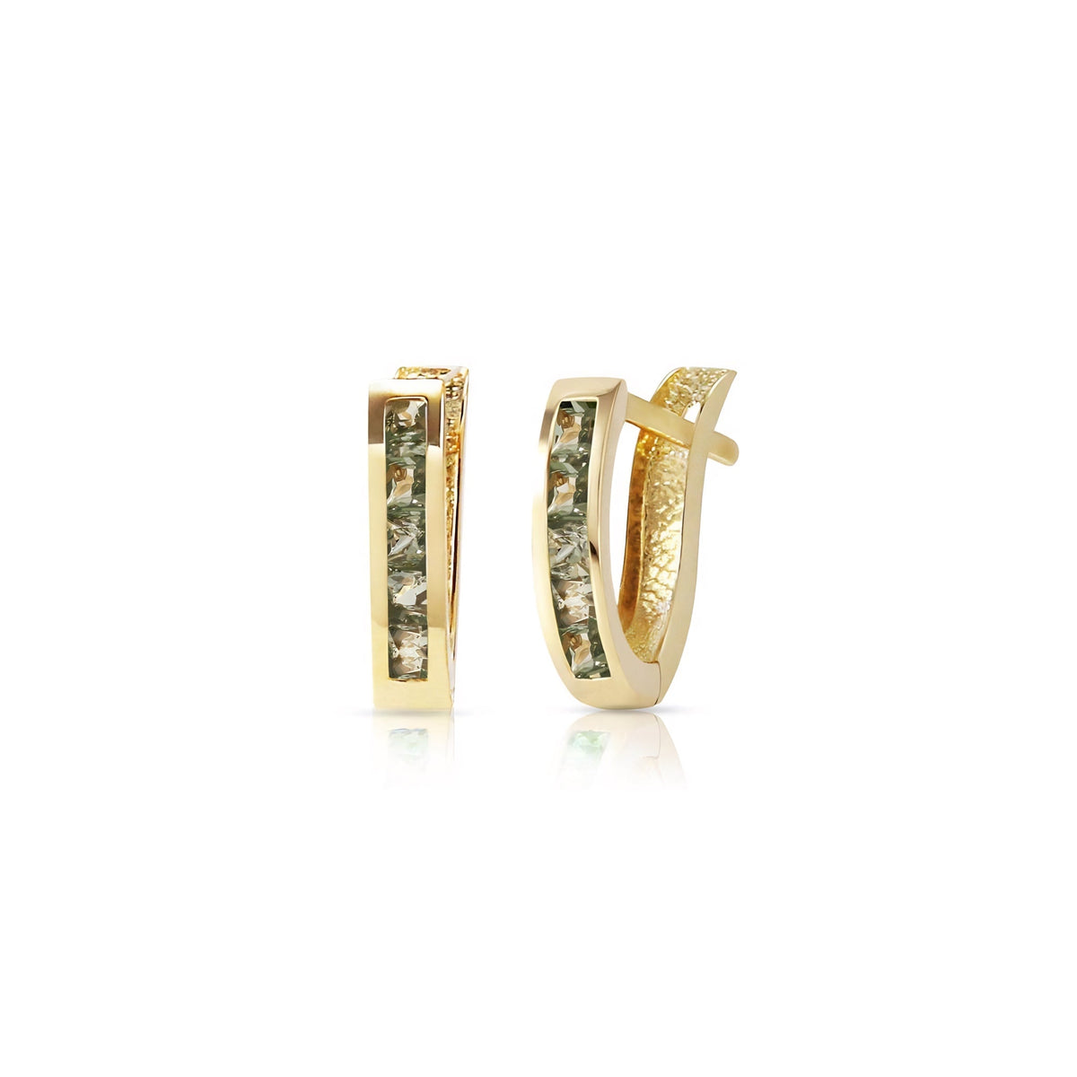 Yellow Gold Heritage Earrings Diamond 10K — Celestina