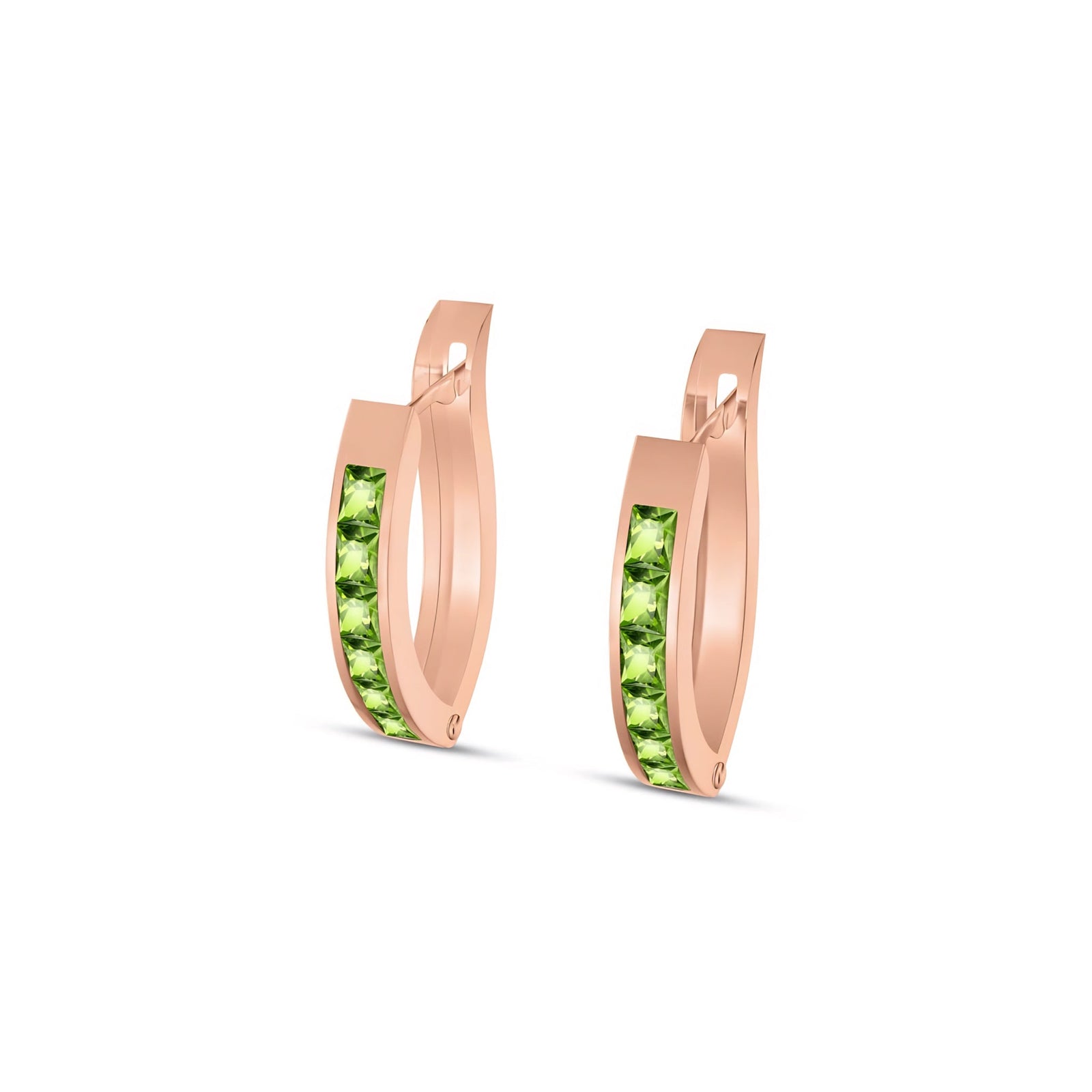 Rose Gold Heritage Earrings Aquamarine 10K — Celestina