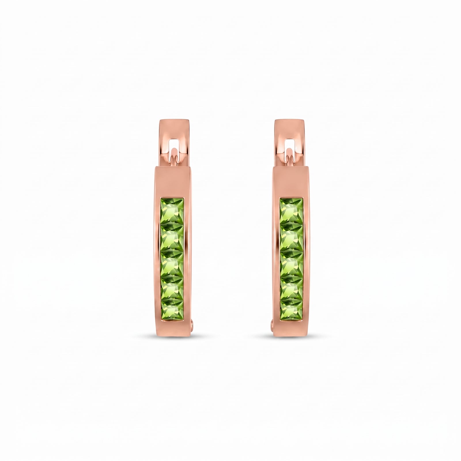Rose Gold Heritage Earrings Aquamarine 10K — Celestina