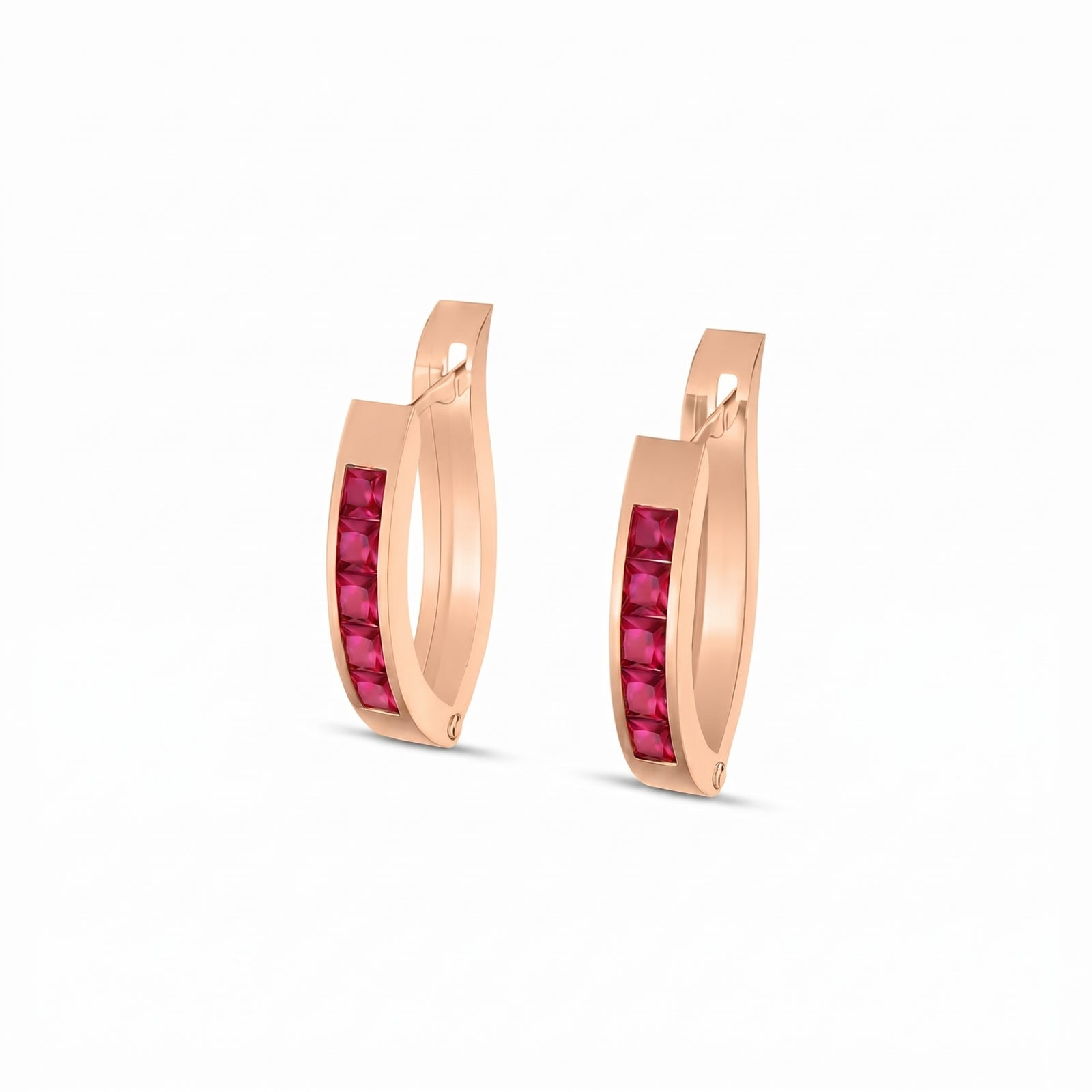 Rose Gold Heritage Earrings Citrine 10K — Celestina