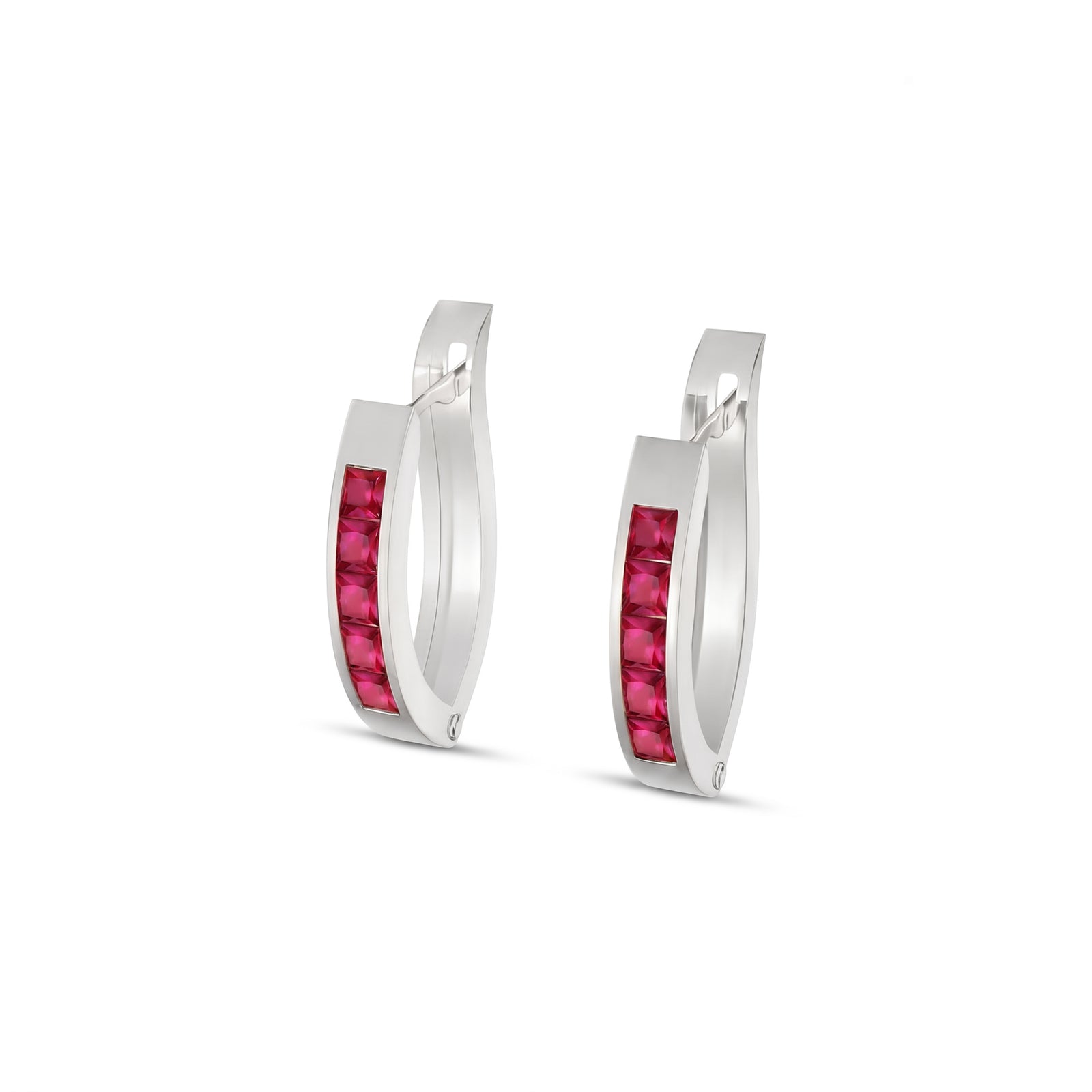 White Gold Heritage Earrings Citrine 10K — Celestina