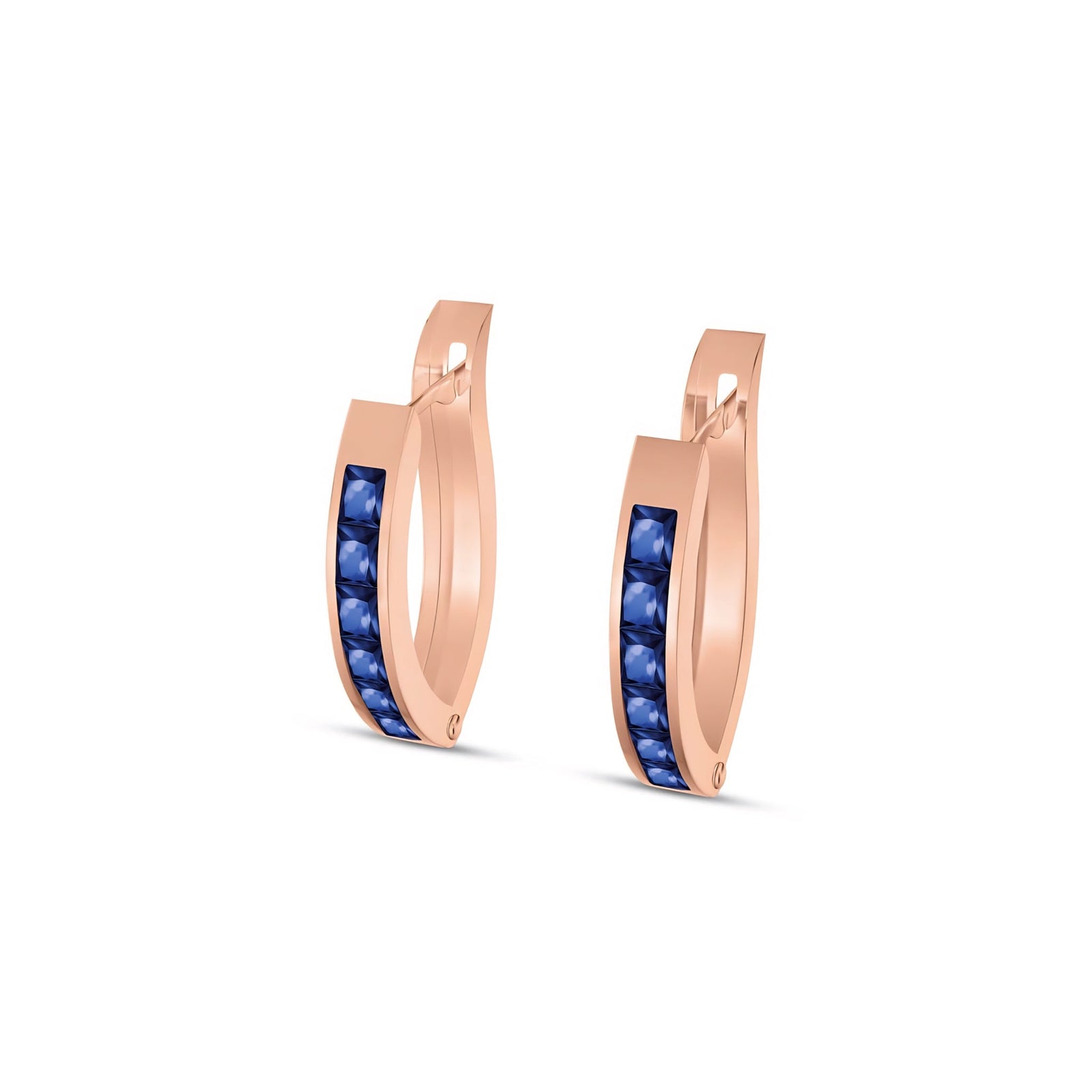 Rose Gold Heritage Earrings Tanzanite 10K — Celestina