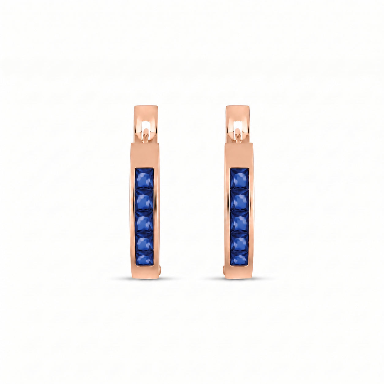 Rose Gold Heritage Earrings Tanzanite 10K — Celestina