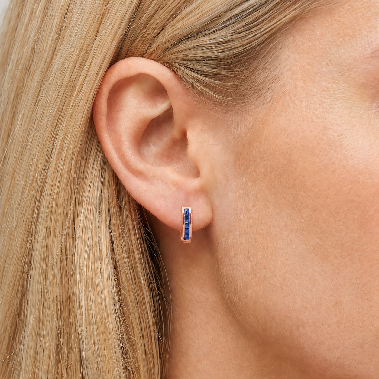 Rose Gold Heritage Earrings Tanzanite 10K — Celestina