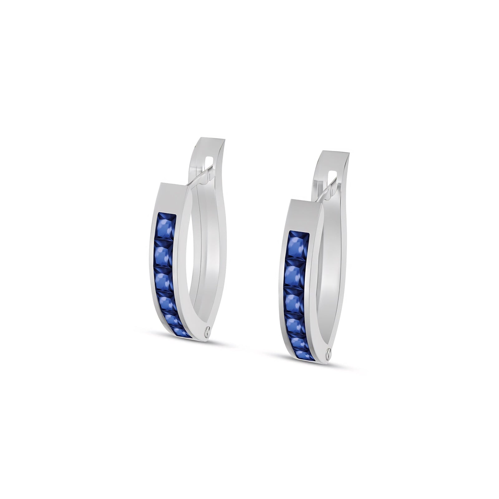 White Gold Heritage Earrings Tanzanite 10K — Celestina