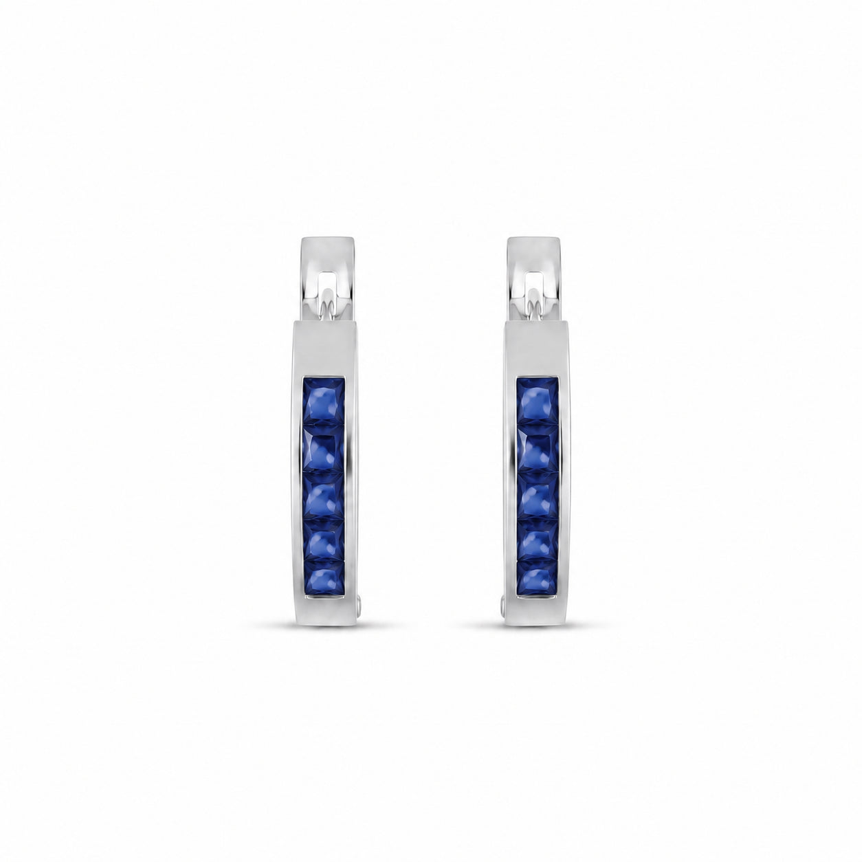 White Gold Heritage Earrings Tanzanite 10K — Celestina