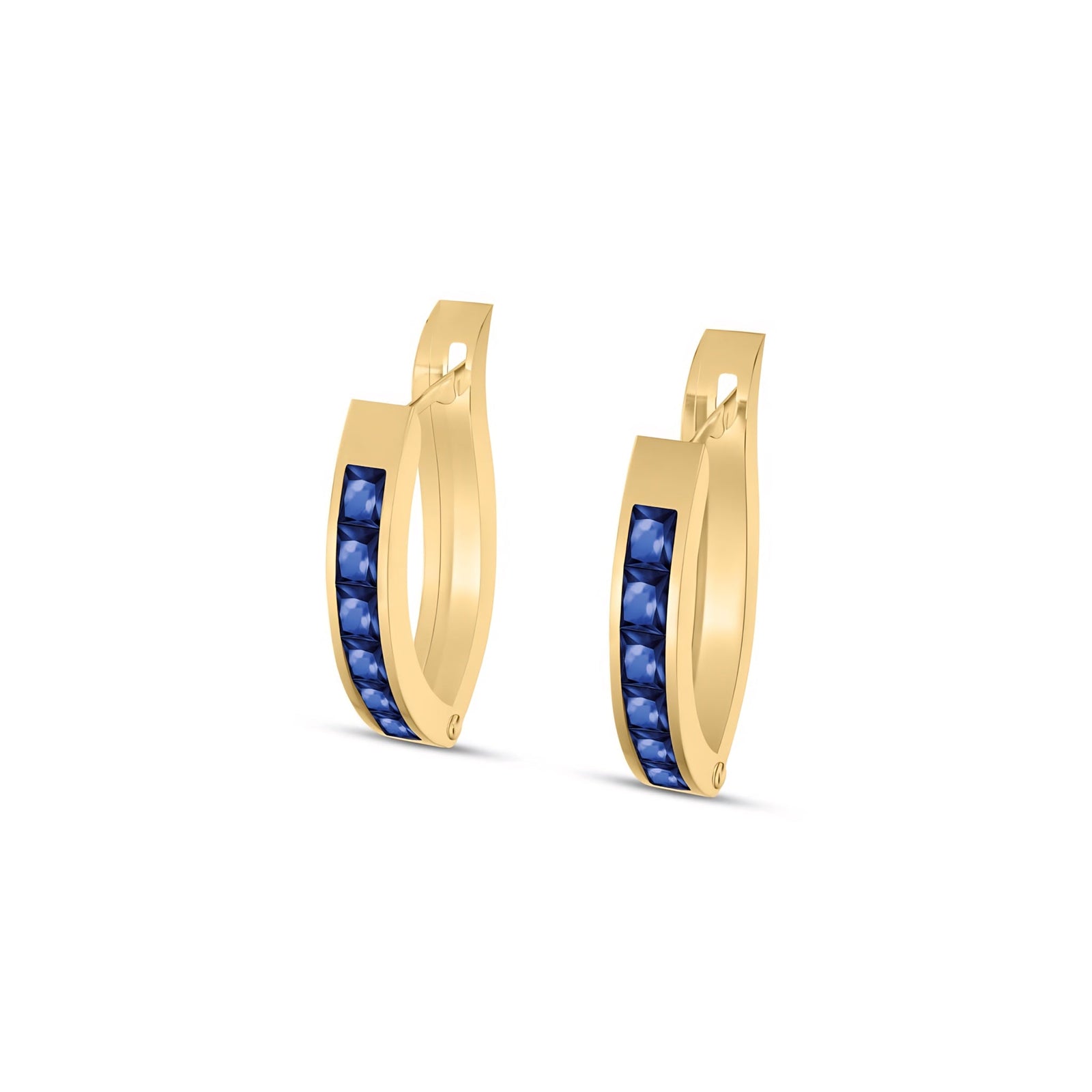Yellow Gold Heritage Earrings Tanzanite 10K — Celestina