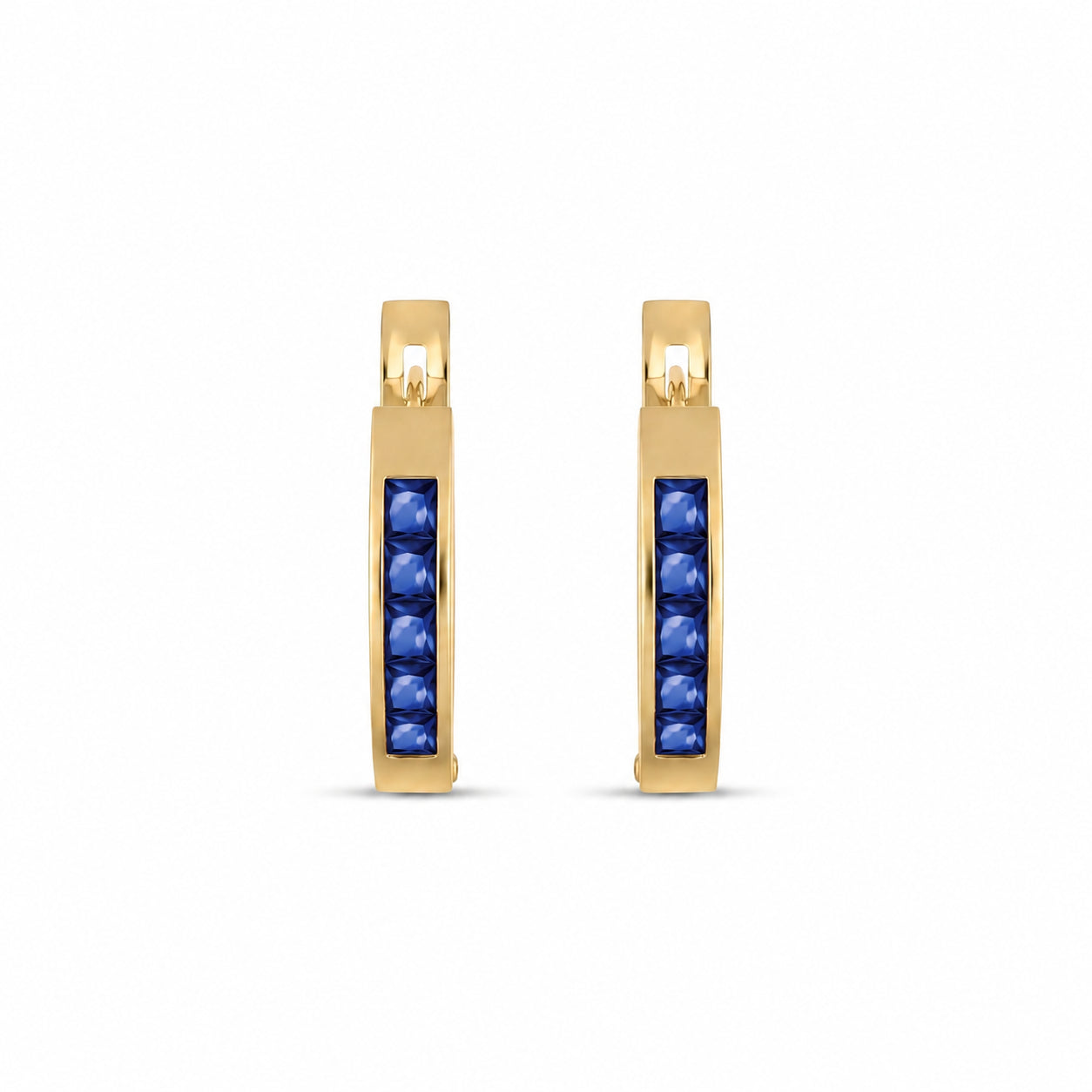 Yellow Gold Heritage Earrings Tanzanite 10K — Celestina