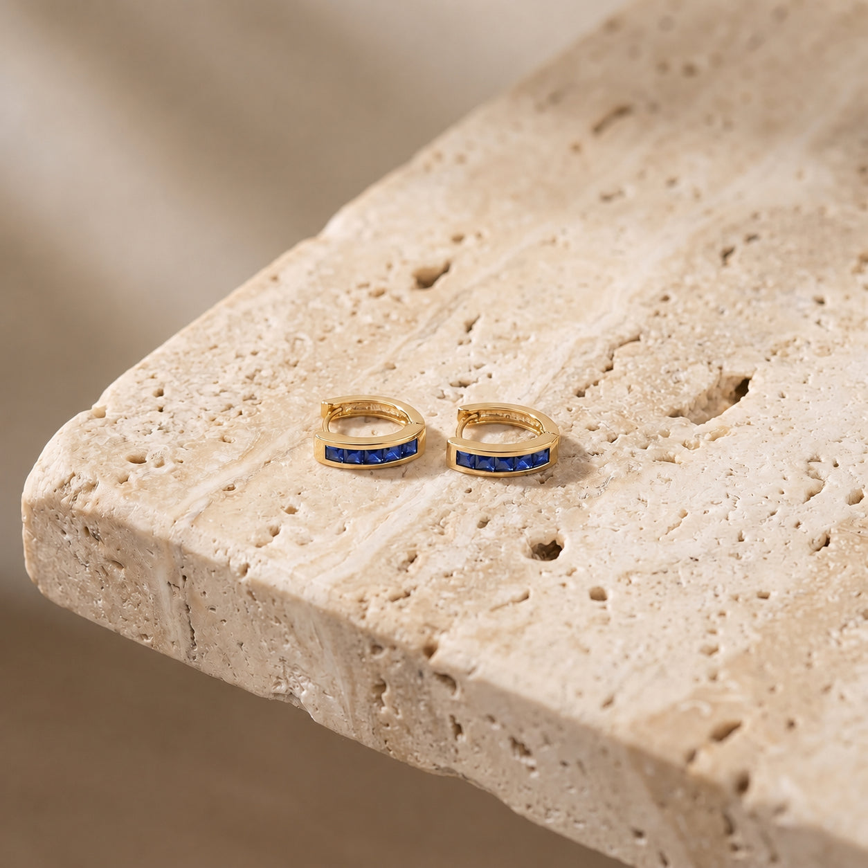 Yellow Gold Heritage Earrings Tanzanite 10K — Celestina