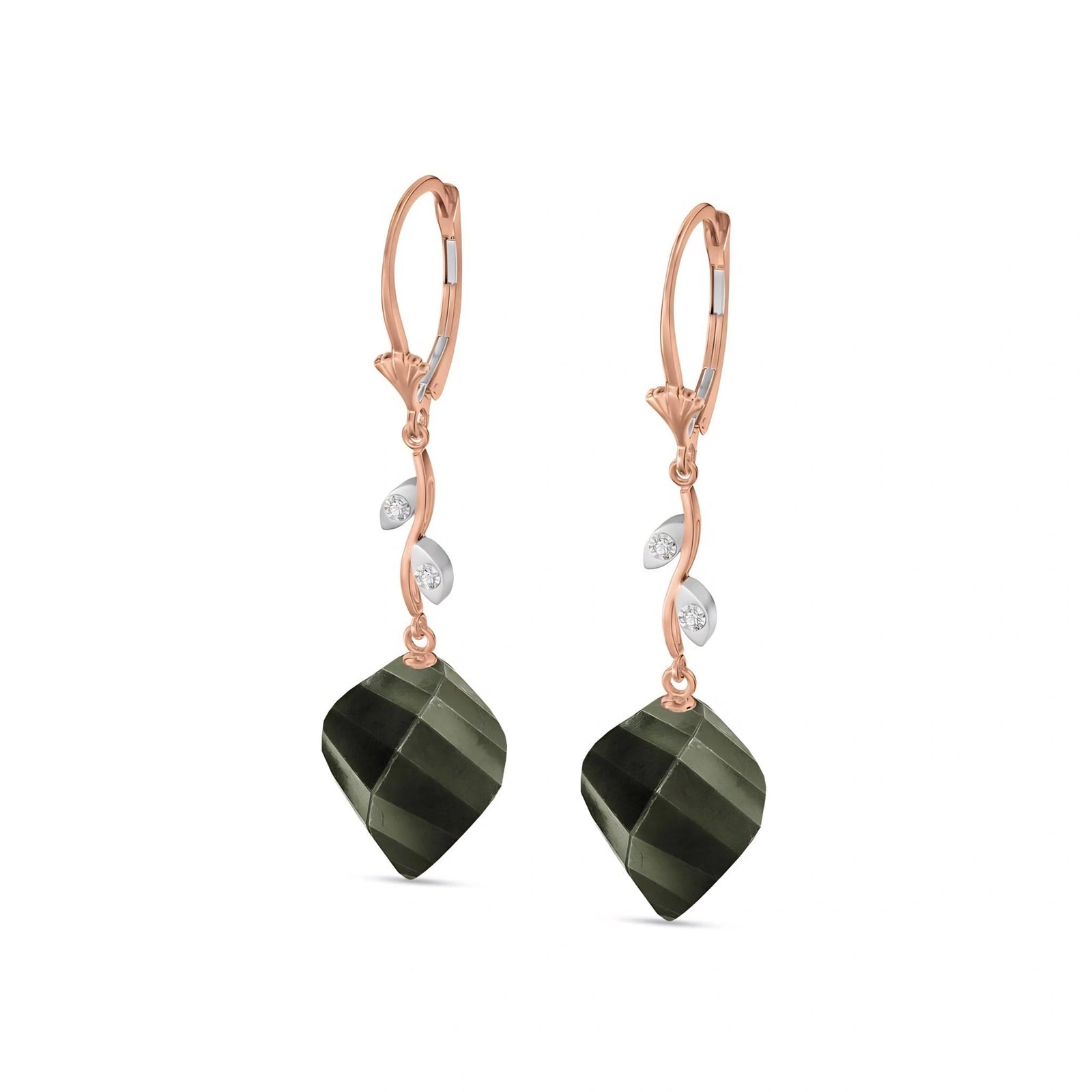Rose Gold Earrings Spinel 10K — Norina