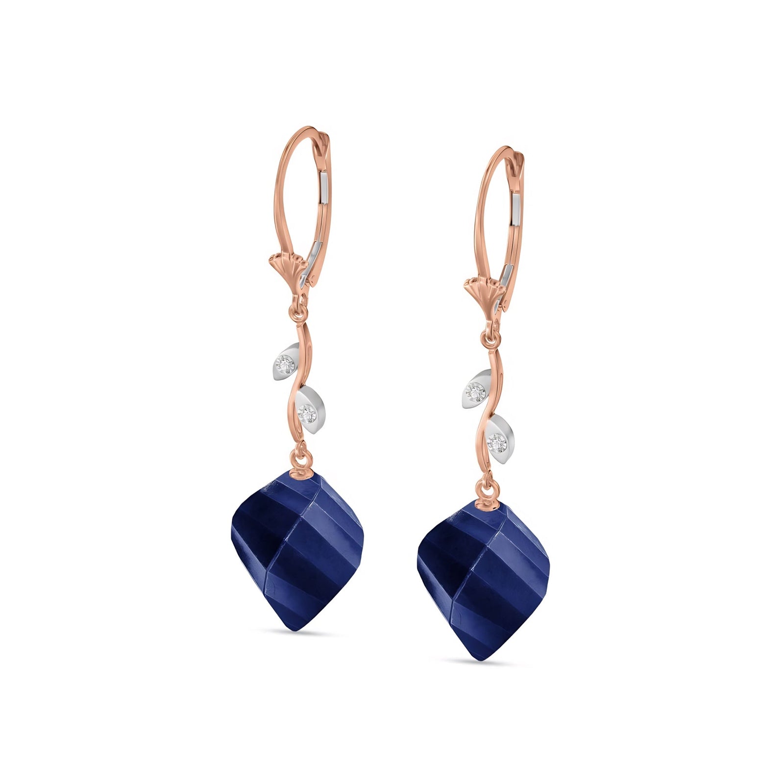 Rose Gold Earrings Ruby 10K — Norina