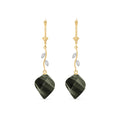 Yellow Gold Earrings Sapphire 10K — Norina