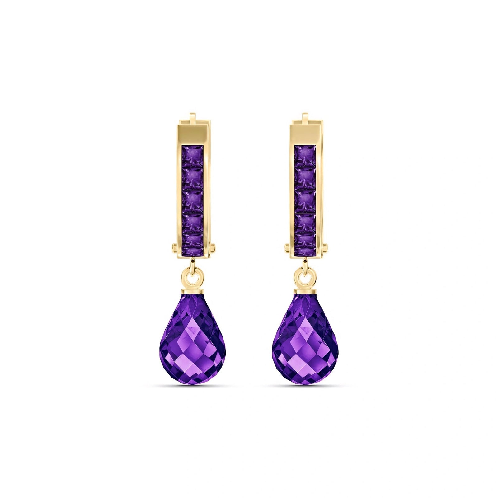 Yellow Gold Amethyst — Mariaadriana