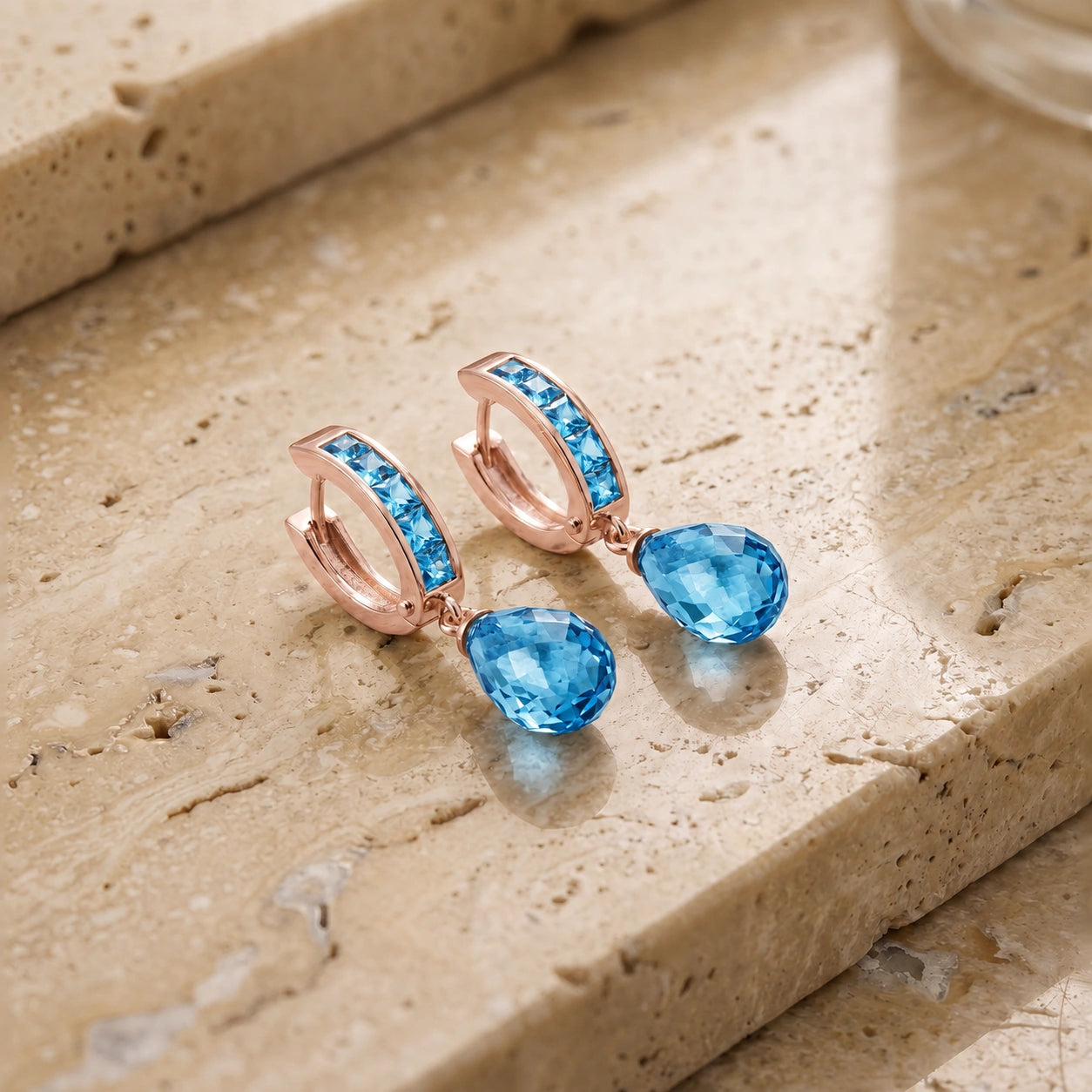 Rose Gold Blue Topaz — Mariaadriana