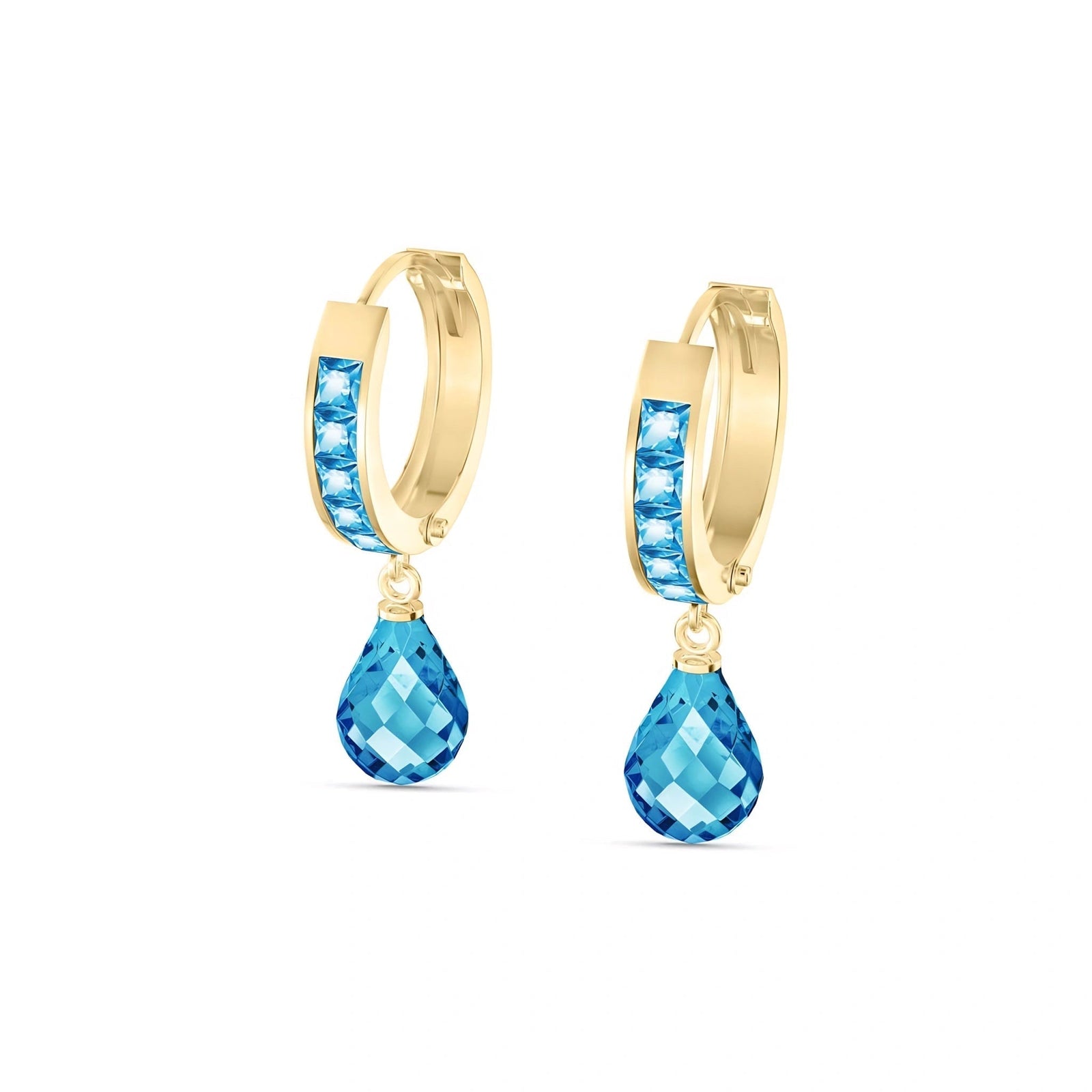 Yellow Gold Blue Topaz — Mariaadriana