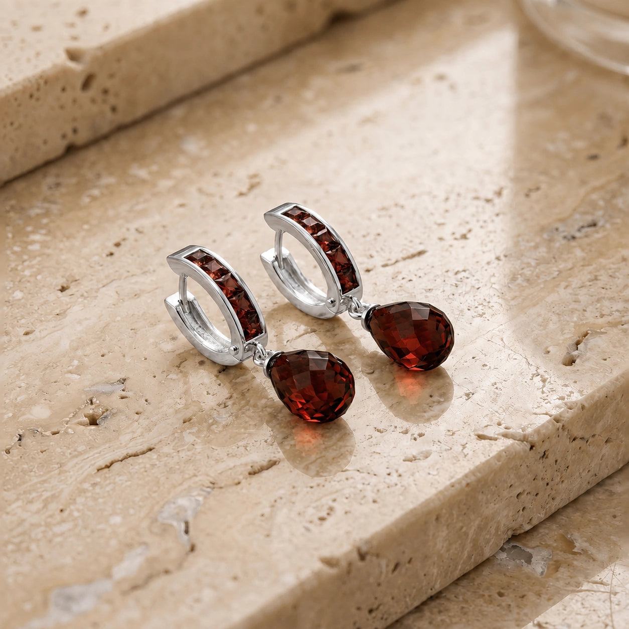 White Gold Garnet — Mariaadriana